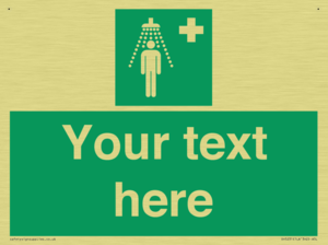 Custom Safety Shower Sign